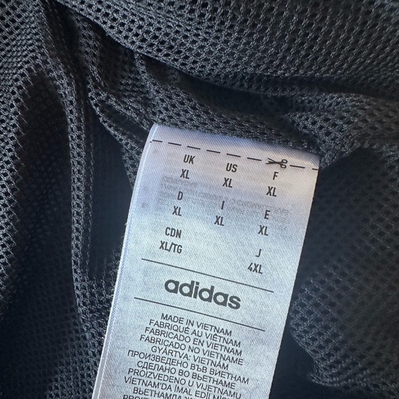 Adidas Men Black Miami Hurricanes NCAA Strategy Short Sleeve Half-Zip Jacket XL - Picture 10 of 10